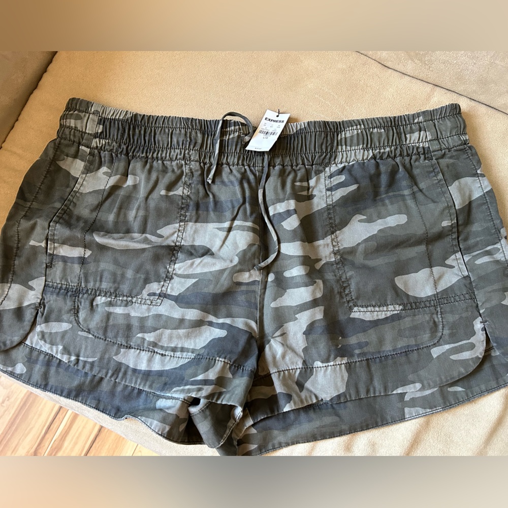 Express camo shorts